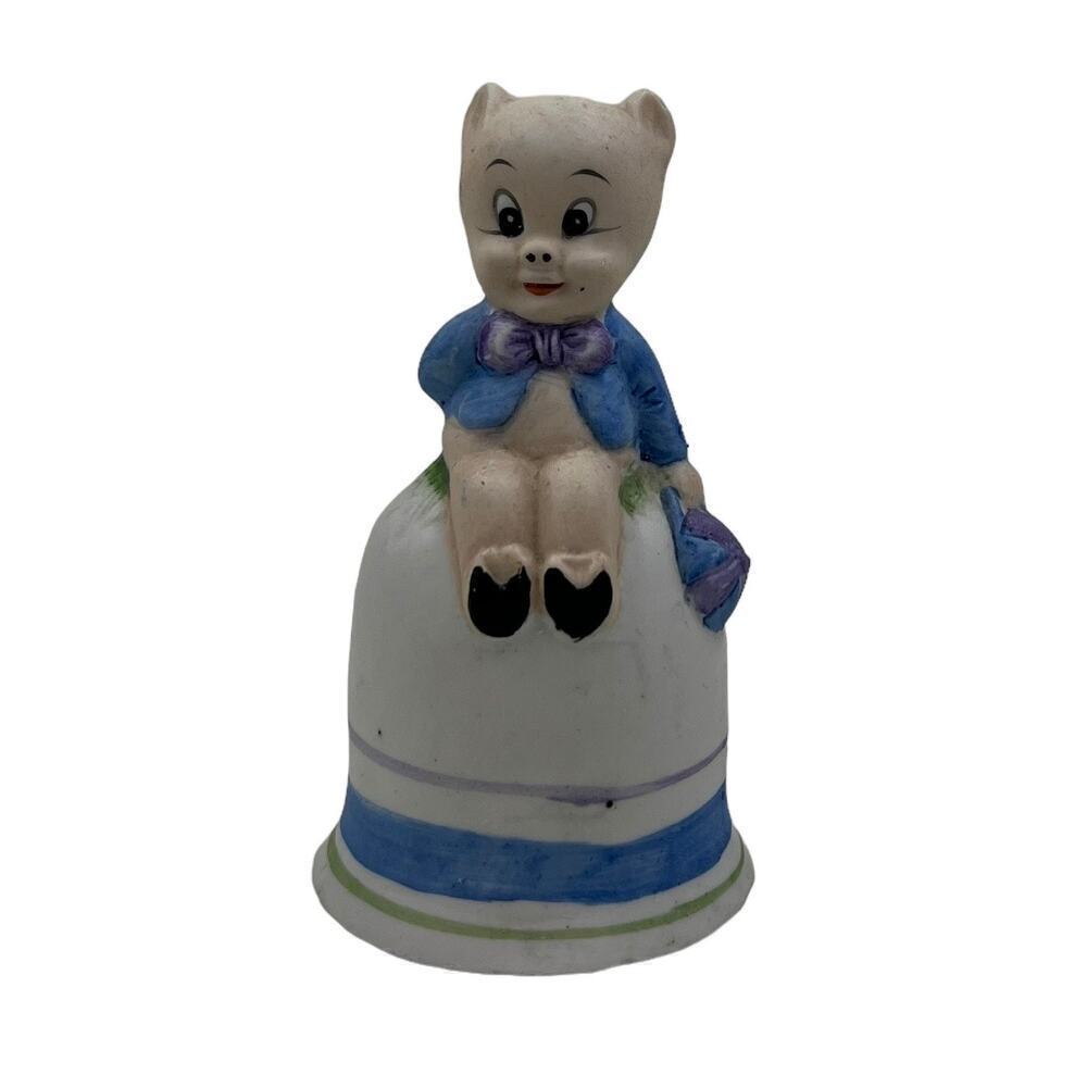 Vintage Warner Brothers Porky Pig Bell Japan 1979